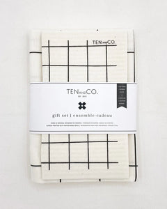 Ten and Co. -  Gift Sets - Sponge Cloth + Tea Towel - 10 Styles