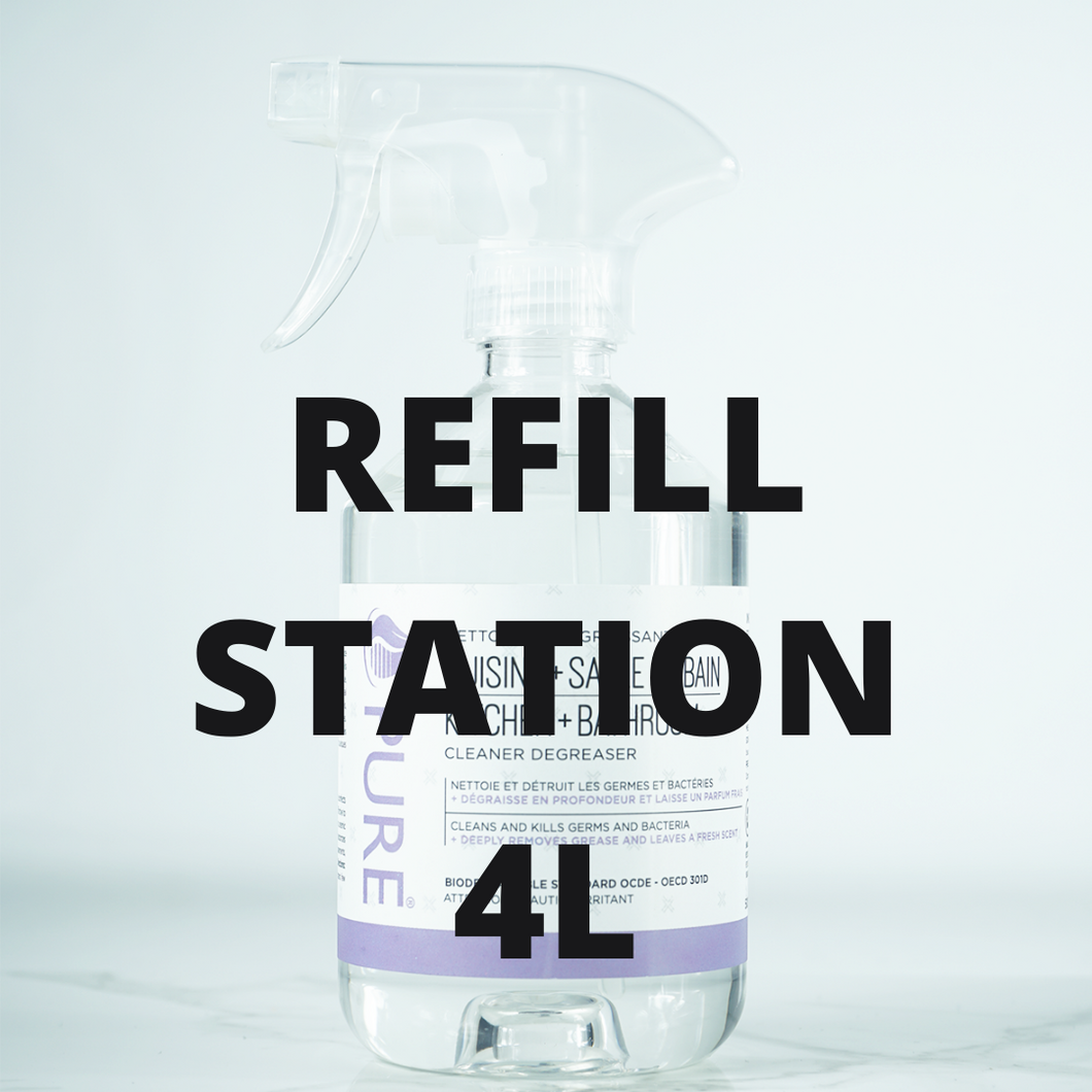 PURE - Kitchen & Bathroom Cleaner - REFILL STATION