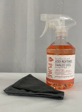 PURE - Stainless Steel Cleaner kit with terry cloth