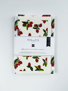 Ten and Co. -  Gift Sets - Sponge Cloth + Tea Towel - 4 Styles