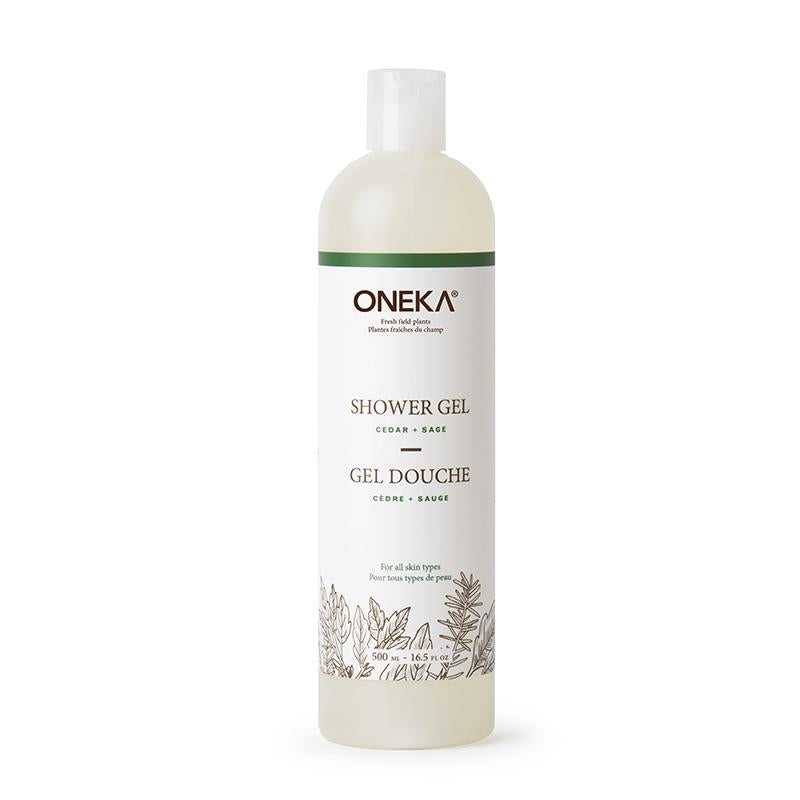 Oneka's Cedar & Sage Shower Gel