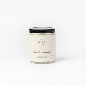 The Bare Home - Lavender + Sage Candle "About that Summer Day"