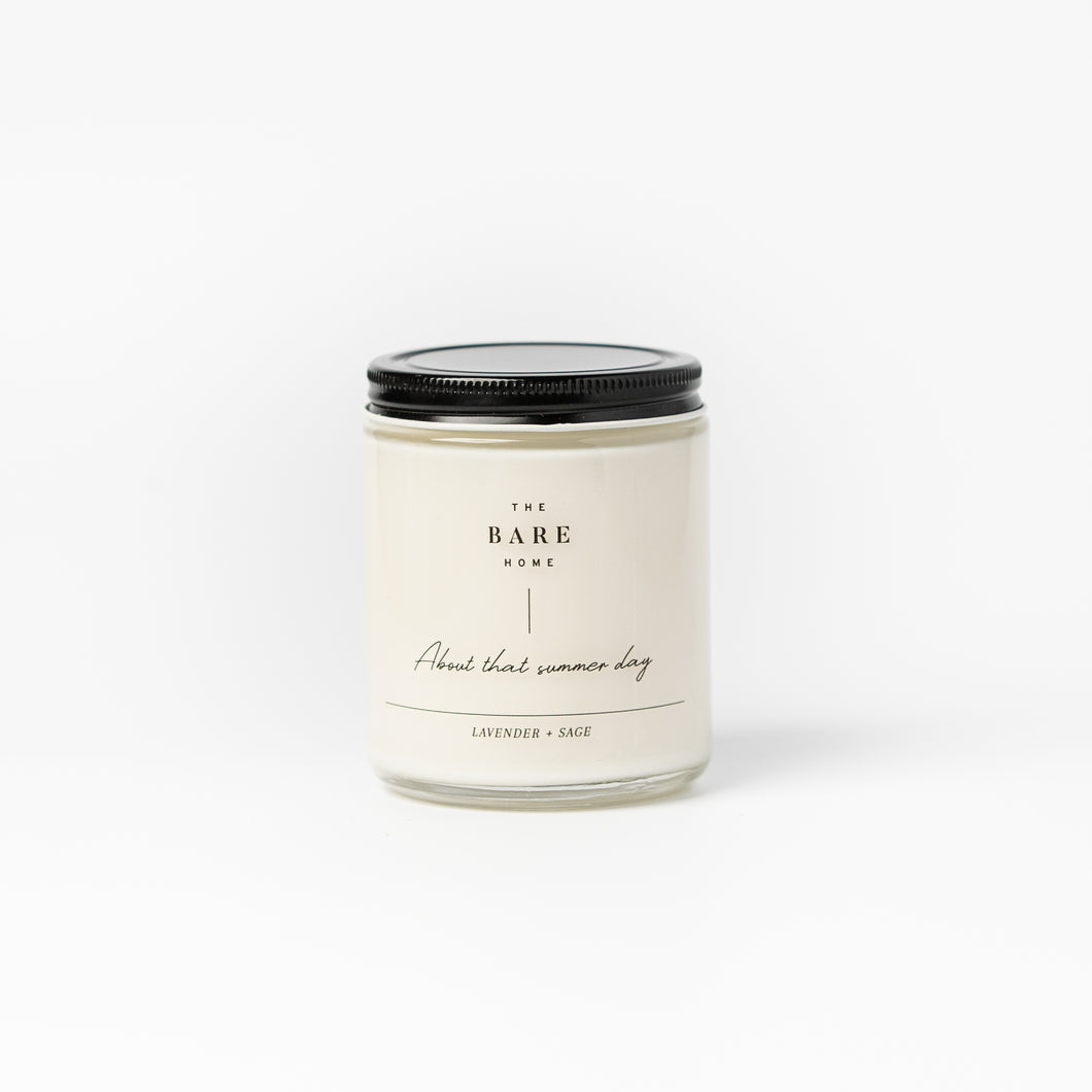 The Bare Home - Lavender + Sage Candle 