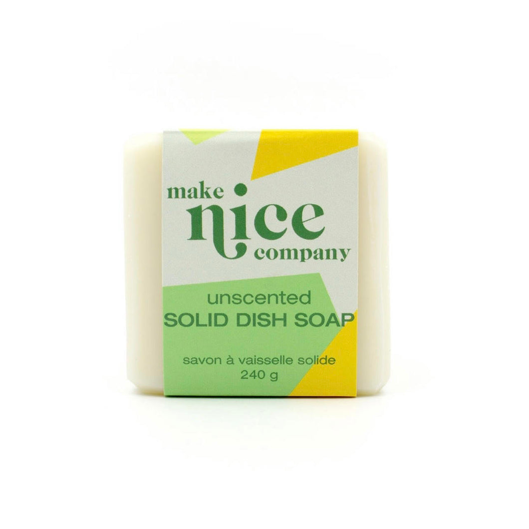 Make Nice Company - Unscented Solid Dish Soap